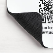 Erstellen Sie Ihren eigenen QR-Code | Transparent Mousepad (Ecke)