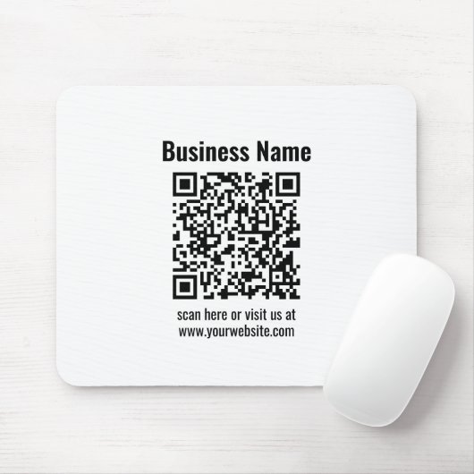 Erstellen Sie Ihren eigenen QR-Code | Transparent Mousepad (Mit Mouse)