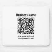 Erstellen Sie Ihren eigenen QR-Code | Transparent Mousepad (Vorne)