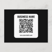 Erstellen Sie Ihren eigenen QR-Code | Transparent Postkarte (Vorderseite)