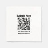 Erstellen Sie Ihren eigenen QR-Code | Transparent Serviette (Vorderseite)