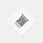 Erstellen Sie Ihren eigenen QR-Code | Transparent Serviette (Ecke)