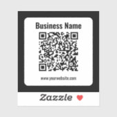 Erstellen Sie Ihren eigenen QR-Code | Transperant Aufkleber (Blatt)