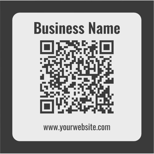 Erstellen Sie Ihren eigenen QR-Code | Transperant Aufkleber (Vorderseite)