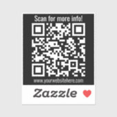 Erstellen Sie Ihren eigenen QR-Code | Transperant Aufkleber (Blatt)