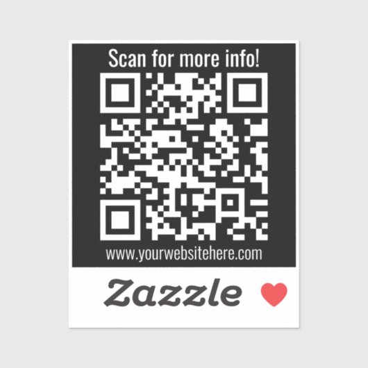 Erstellen Sie Ihren eigenen QR-Code | Transperant Aufkleber (Blatt)