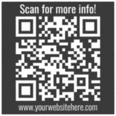 Erstellen Sie Ihren eigenen QR-Code | Transperant Aufkleber (Vorderseite)