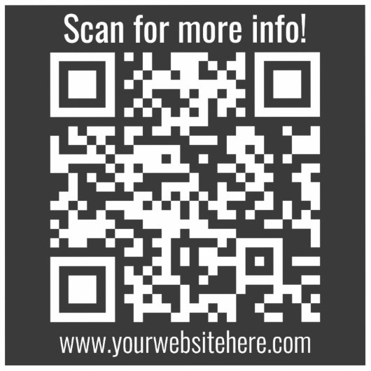 Erstellen Sie Ihren eigenen QR-Code | Transperant Aufkleber (Vorderseite)