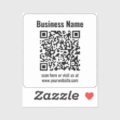 Erstellen Sie Ihren eigenen QR-Code | Transperant Aufkleber (Blatt)