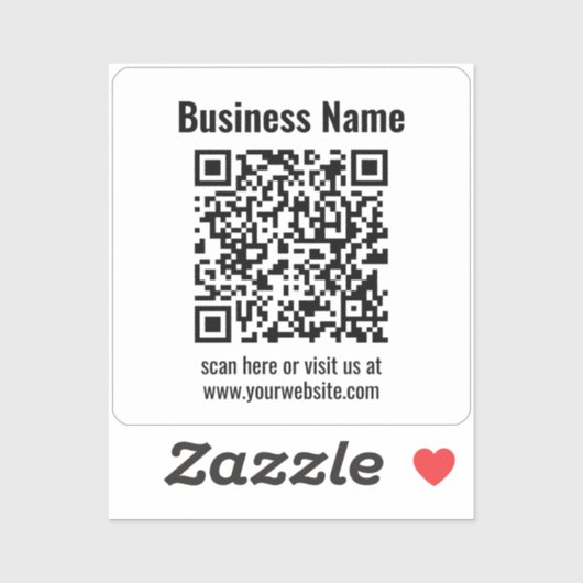 Erstellen Sie Ihren eigenen QR-Code | Transperant Aufkleber (Blatt)