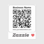 Erstellen Sie Ihren eigenen QR-Code | Transperant Aufkleber (Blatt)