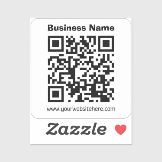 Erstellen Sie Ihren eigenen QR-Code | Transperant Aufkleber (Blatt)