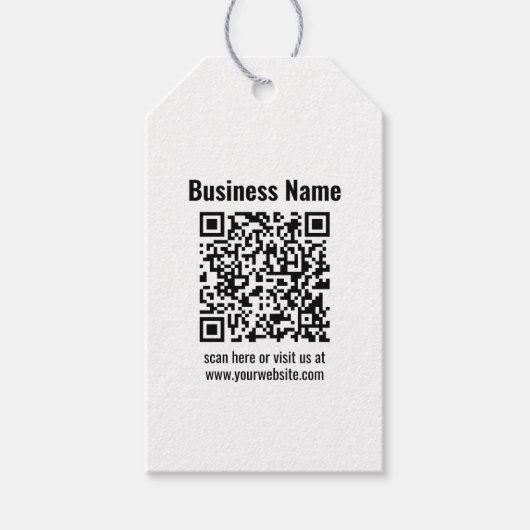 Erstellen Sie Ihren eigenen QR-Code | Transperant Geschenkanhänger (Vorderseite)