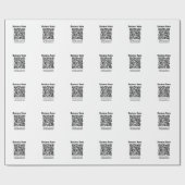 Erstellen Sie Ihren eigenen QR-Code | Transperant Geschenkpapier (Flach)