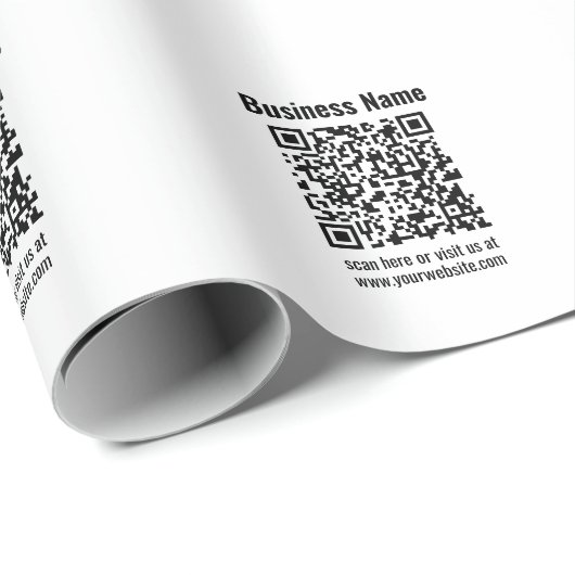 Erstellen Sie Ihren eigenen QR-Code | Transperant Geschenkpapier (Rolleneckpunkt)