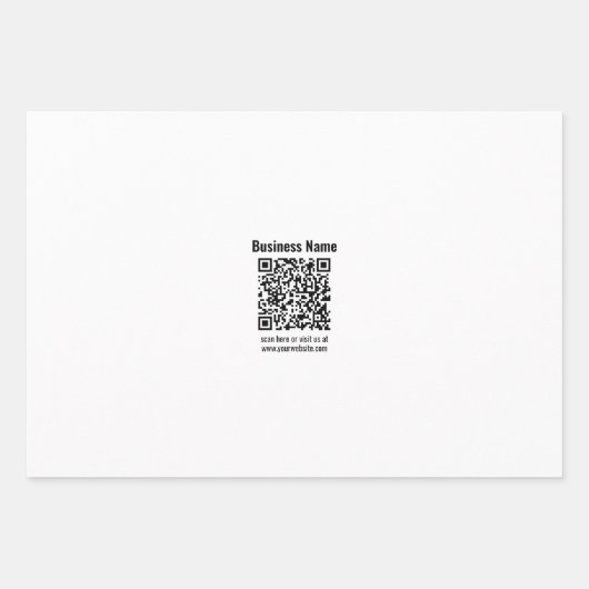 Erstellen Sie Ihren eigenen QR-Code | Transperant Geschenkpapier Set (Vorderseite)