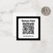 Erstellen Sie Ihren eigenen QR-Code | Transperant Mitteilungskarte (Vorderseite/Rückseite Beispiel)
