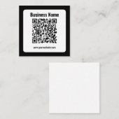Erstellen Sie Ihren eigenen QR-Code | Transperant Mitteilungskarte (Vorne/Hinten)