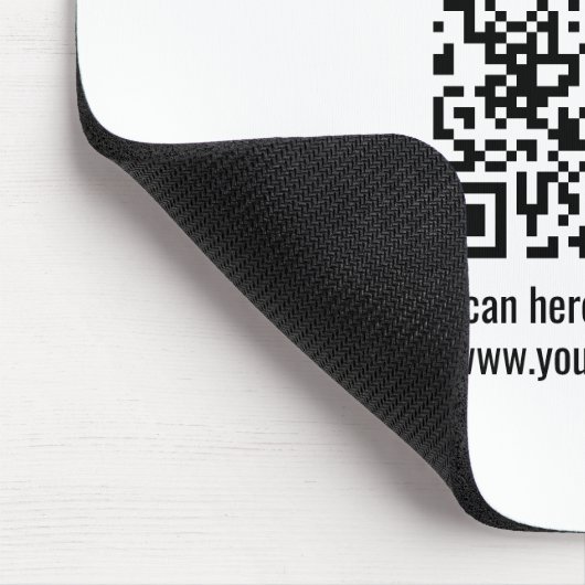 Erstellen Sie Ihren eigenen QR-Code | Transperant Mousepad (Ecke)
