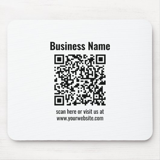 Erstellen Sie Ihren eigenen QR-Code | Transperant Mousepad (Vorne)