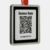 Erstellen Sie Ihren eigenen QR-Code | Transperant Ornament Aus Metall (Rechts)