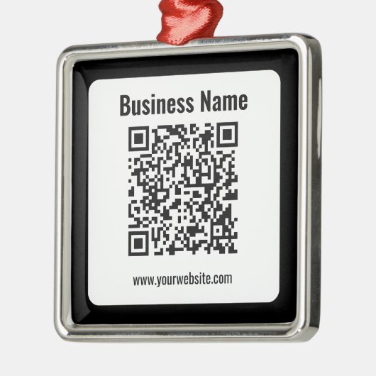 Erstellen Sie Ihren eigenen QR-Code | Transperant Ornament Aus Metall (Links)