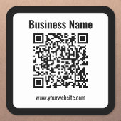 Erstellen Sie Ihren eigenen QR-Code | Transperant Quadratischer Aufkleber