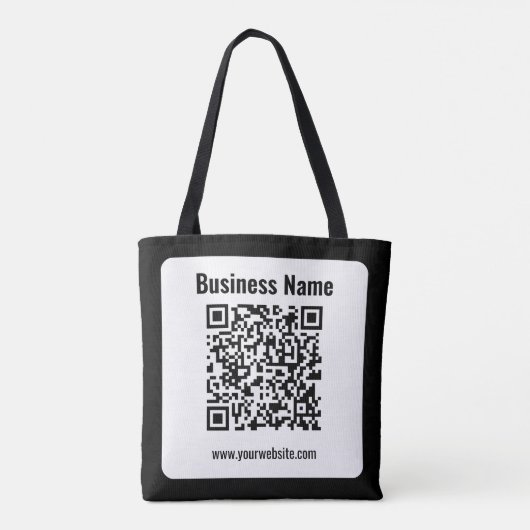 Erstellen Sie Ihren eigenen QR-Code | Transperant Tasche (Rückseite)