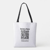 Erstellen Sie Ihren eigenen QR-Code | Transperant Tasche (Rückseite)
