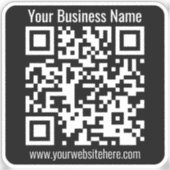 Erstellen Sie Ihren eigenen QR-Code | Transportauf Aufkleber (Vorderseite)