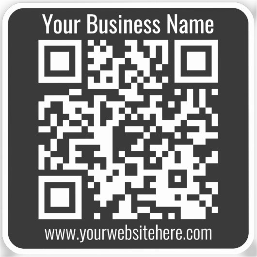 Erstellen Sie Ihren eigenen QR-Code | Transportauf Aufkleber (Vorderseite)