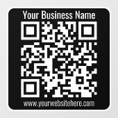 Erstellen Sie Ihren eigenen QR-Code und Ihre Infor Fensteraufkleber (Blatt)
