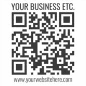 Erstellen Sie Ihren eigenen QR-Code | weiß Aufkleber (Vorderseite)