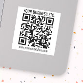 Erstellen Sie Ihren eigenen QR-Code | weiß Aufkleber
