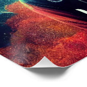 Erstellen Sie Ihren eigenen Raccoon im Raumfahrtas Poster (Ecke)