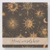 Erstellen Sie Ihren eigenen Raum Anomolies Celesti Steinuntersetzer (Vorderseite)