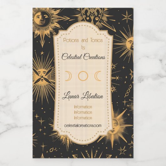 Erstellen Sie Ihren eigenen Raum Anomolies Celesti Weinetikett (Einzelnes Label)