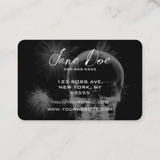 Erstellen Sie Ihren eigenen Ray-Skull und Ihre eig Visitenkarte (Rückseite)