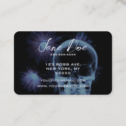 Erstellen Sie Ihren eigenen Ray-Skull und Ihre eig Visitenkarte (Rückseite)