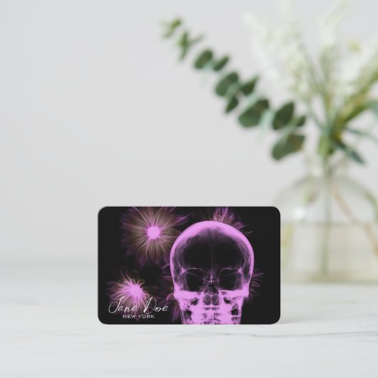 Erstellen Sie Ihren eigenen Ray-Skull und Ihre eig Visitenkarte (Stehend Vorderseite)