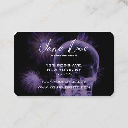 Erstellen Sie Ihren eigenen Ray-Skull und Ihre eig Visitenkarte (Rückseite)