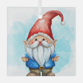 Erstellen Sie Ihren eigenen Red & Blue Weihnachtsg Ornament Aus Glas