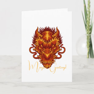 Erstellen Sie Ihren eigenen Red Dragon Head Karte