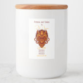 Erstellen Sie Ihren eigenen Red Dragon Head Lebensmitteletikett (Vorderseite)