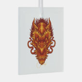Erstellen Sie Ihren eigenen Red Dragon Head Ornament Aus Glas (Vorderseite Rechts)