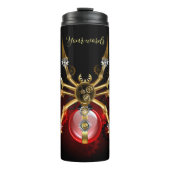 Erstellen Sie Ihren eigenen Red & Gold Clockwork S Thermosbecher (Vorderseite)