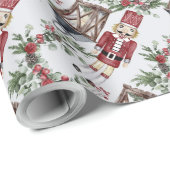 Erstellen Sie Ihren eigenen Red Nutcracker & Lante Geschenkpapier (Rolleneckpunkt)