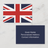 Erstellen Sie Ihren eigenen Red Union Jack Visitenkarte (Vorne/Hinten)