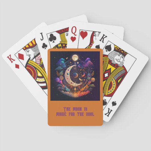 Erstellen Sie Ihren eigenen Regenbogen Crescent Mo Spielkarten (Rückseite)