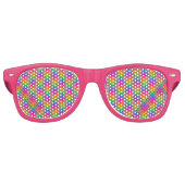 Erstellen Sie Ihren eigenen Regenbogen Gingham Partybrille (Vorderseite)